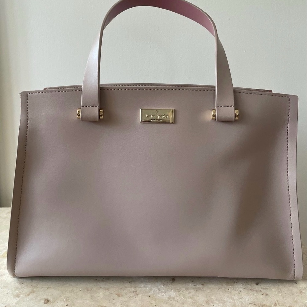 Kate Spade Almond Pink Leather Tote